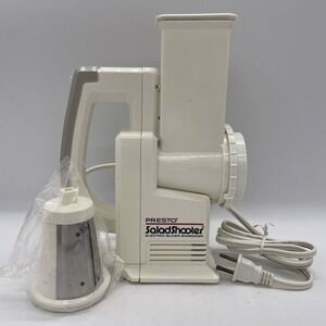 NWOB Vintage Presto Salad Shooter Model 0291003 Electric Slicer 2 Blades Tested